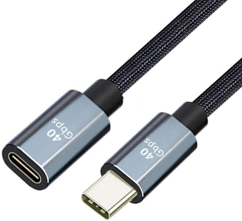 ChenYang CY USB4 USB-C-Verlängerungskabel Stecker auf Buchse 40 Gbit/s mit 100 W Aufladung und 8 K b