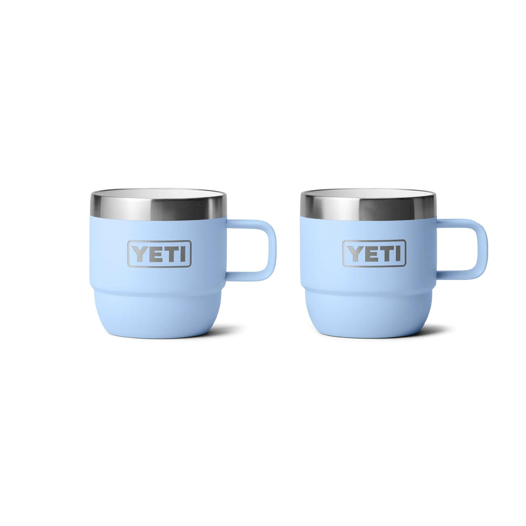 YETI Rambler Stapelbare Tasse Mit DuraSip Keramikbeschichtung, Big Sky Blue, 2 Pack 6 oz (177 ml), B