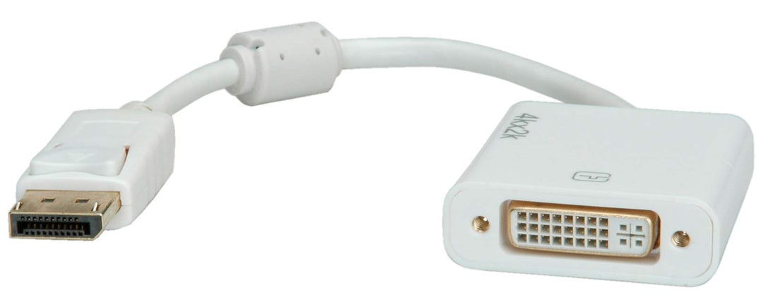 ROLINE 4K DisplayPort-DVI Adapter, DP Stecker-DVI Buchse