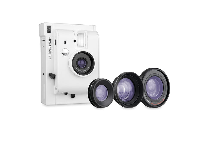 Lomography Lomo'Instant White + 3 Linsen - Instant Film Kamera weiss, weiß