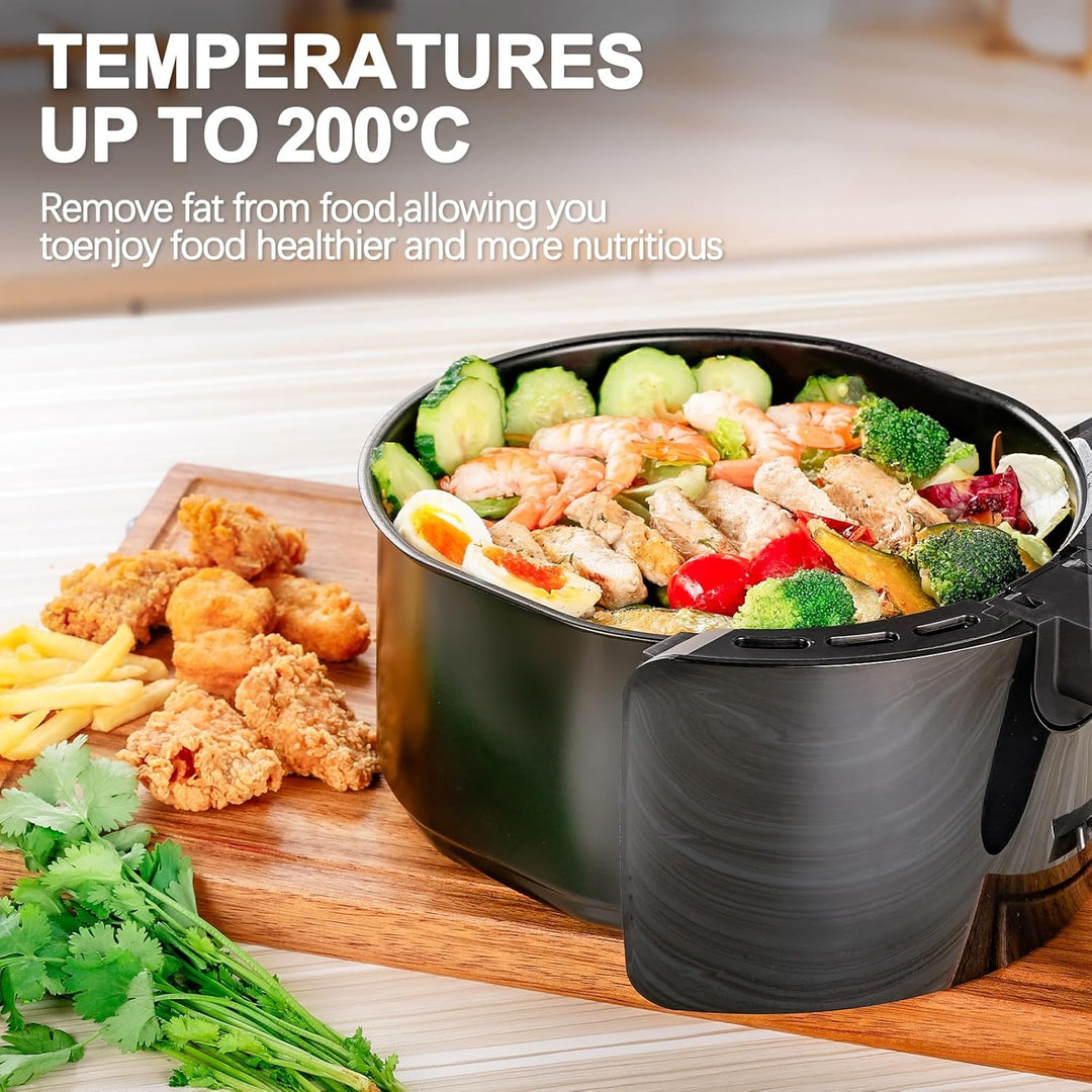 Heissluftfritteuse 5,5L 1800W Air Fryer LED-Touchscreen Frittieren ohne Öl | Grosses Fassungsvermöge