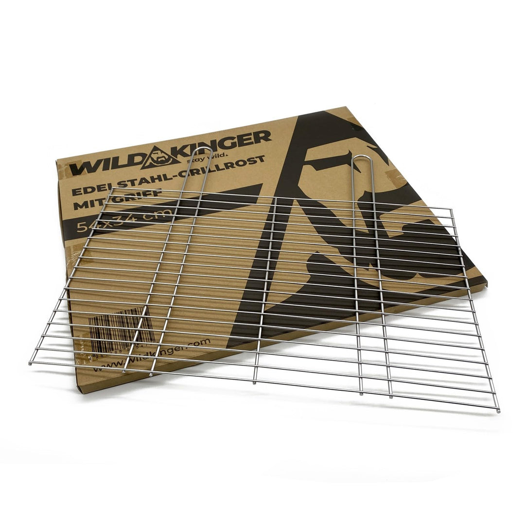 BitWa Robuster Grillrost aus Edelstahl 54x34cm - Rostfreies Grillgitter für Geniesser und Hobbyköche
