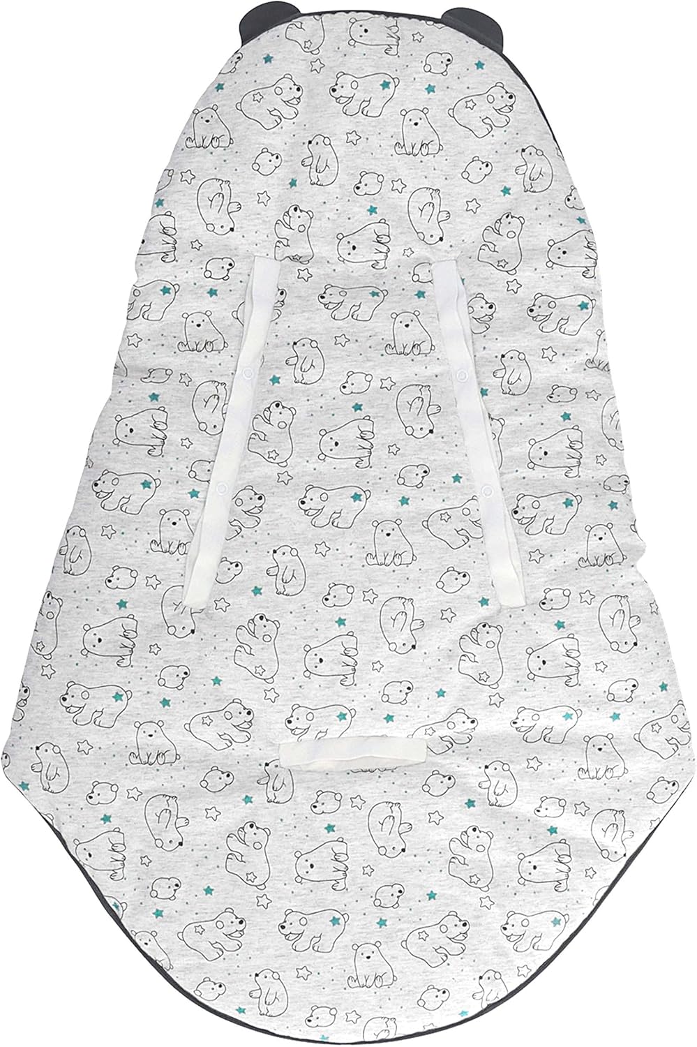 Sterntaler Baby Unisex Einschlagdecke Einschlagdecke wattiert Eisbär Elia - Einschlagdecke Babyschal