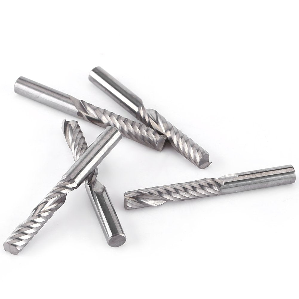 Schaftfräser, Hartmetall Spiral Schaftfräser Einnuten Fräser CNC Fräser zum Schneiden von Acryl, PVC