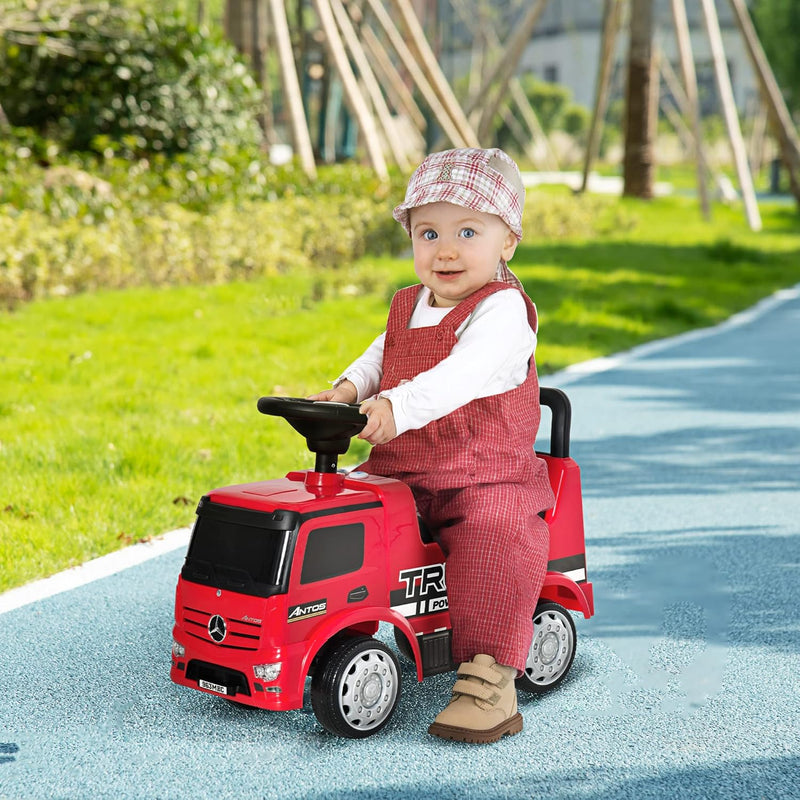 HOMCOM Rutscherfahrzeug Rutscherauto Babyrutscher Kinderfahrzeug lizenziert von Mercedes ANTOS-LKW-S