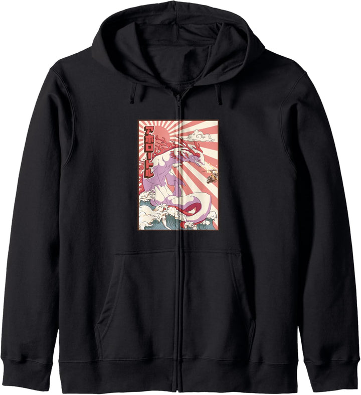 Kaiju Axolotl Japanisches Monster Kapuzenjacke