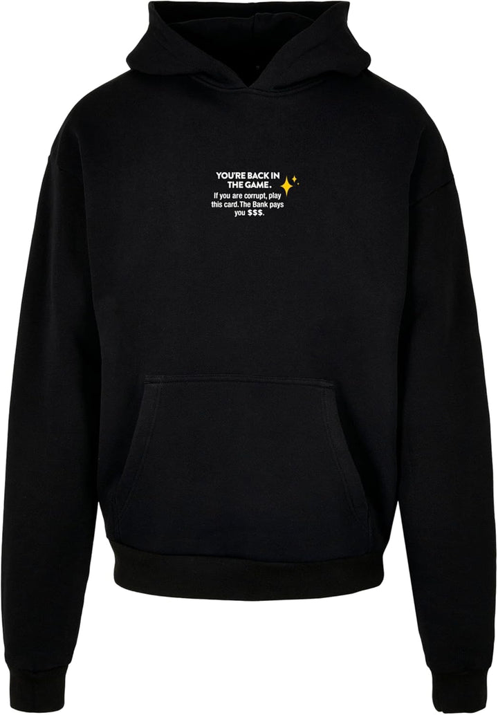 Mister Tee Herren Intepol Ultraheavy Oversize Hoodie, Männer Kapuzenpullover, erhältlich in Black, G