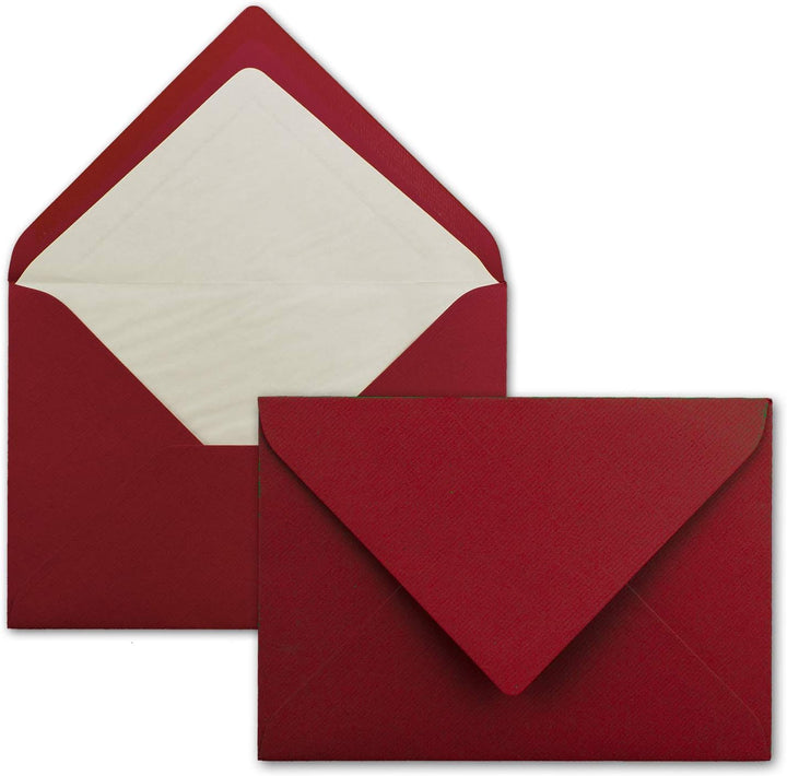75x Karten-Set DIN B6-12 x 17 cm - 120 x 170 mm - Falt-Karten mit Brief-Umschlägen & Einlege-Blätter