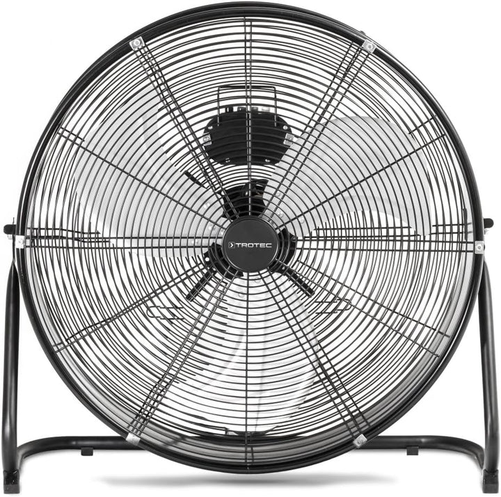TROTEC Bodenventilator TVM 24 D – 124 Watt, Neigungswinkel 135°, 3 Stufen, Ø 60 cm, kippfester Stand