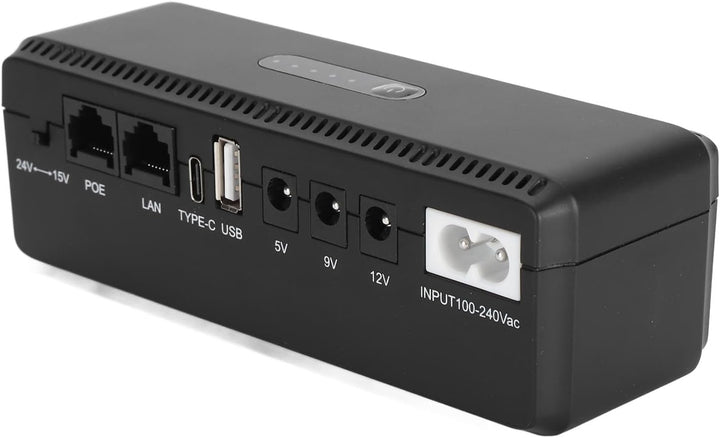 USV-Batterie-Backup, 10400 MAh Unterbrechungsfreie Stromversorgung mit 15 V 24 V POE-Anschlüssen und