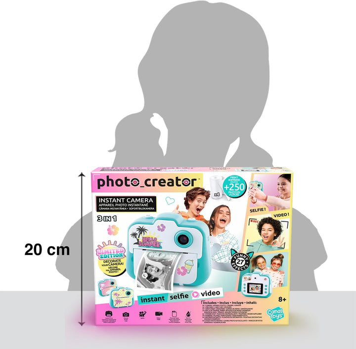 Canal Toys - Photo Creator – Sofortbildkamera Limitierte Edition – Thermodruck, ohne Tinte – Kinder