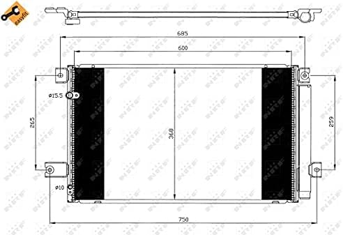 NRF 35628 Kondensator, Klimaanlage