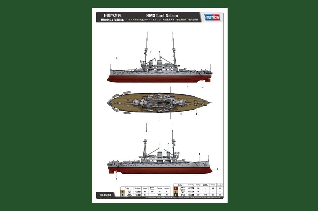 Hobby Boss 086508 1/350 HMS Lord Nelson