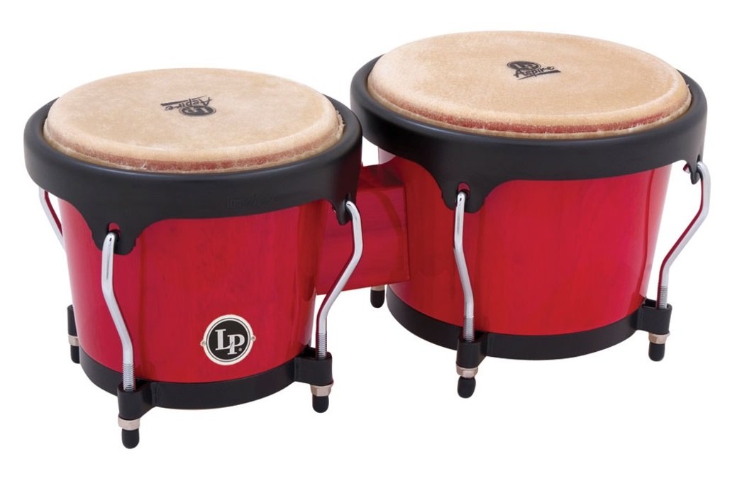LP Latin Percussion LP810506 Aspire Wood Bongo Red Wood, Red Wood