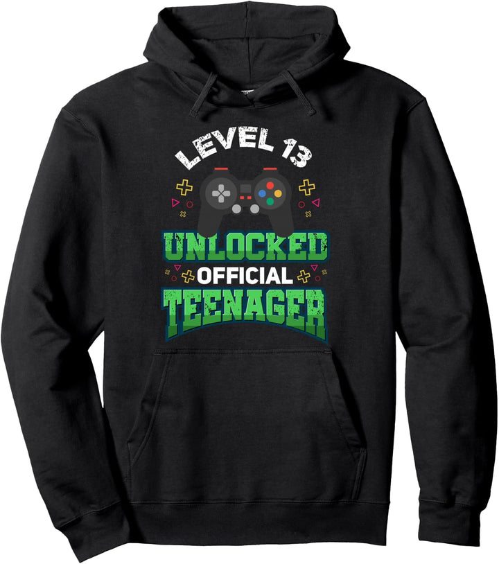 Official Teenager Geschenk 13. Geburtstag Gamer Jugendlicher Pullover Hoodie