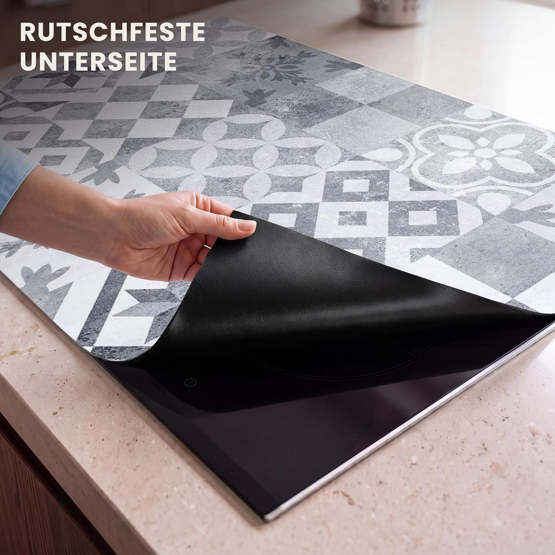 Herdabdeckplatte Einteilig 80x52 cm Küche Ceranfeld Abdeckplatte Cerankochfeld Abdeckung Induktionsk