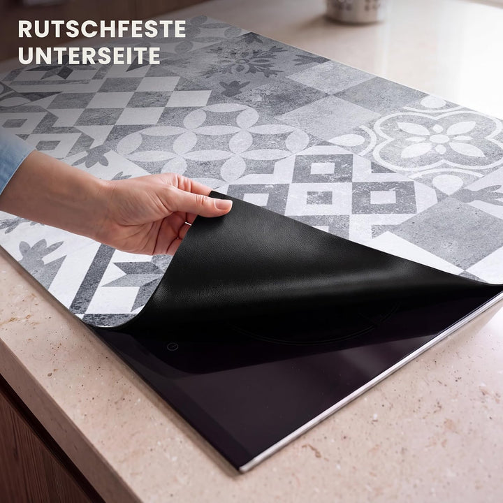 Herdabdeckplatte Einteilig 80x52 cm Küche Ceranfeld Abdeckplatte Cerankochfeld Abdeckung Induktionsk