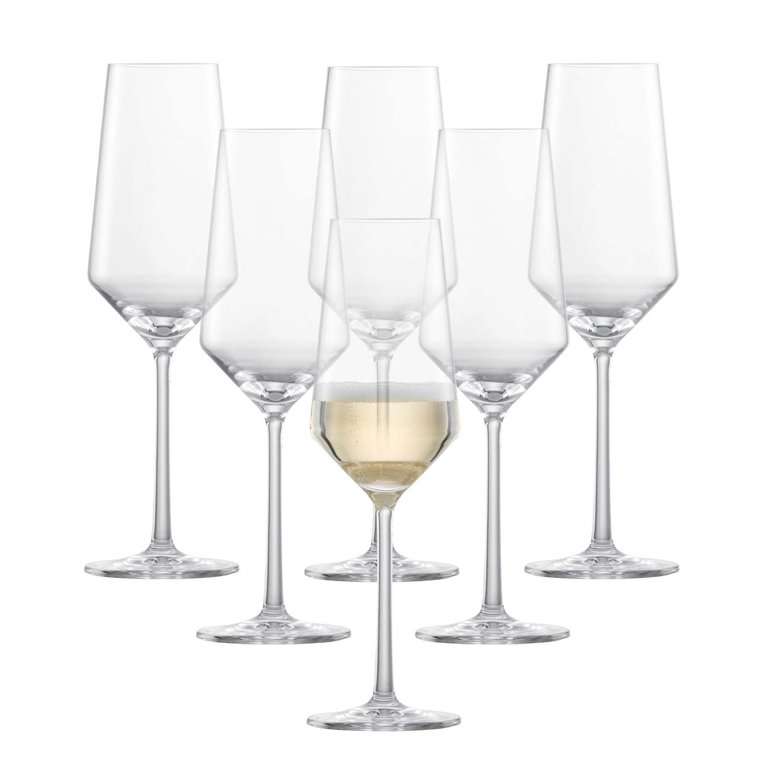 Schott Zwiesel 26112415 Pure Glas Champagneflûte met MP, 0.21 L, 6 Stück Champagne flute Single 6 St