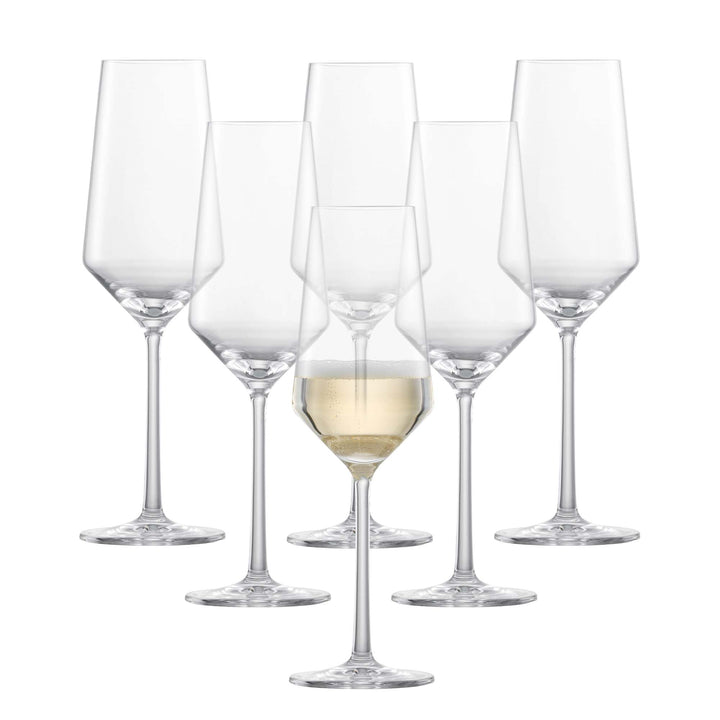 Schott Zwiesel 26112415 Pure Glas Champagneflûte met MP, 0.21 L, 6 Stück Champagne flute Single 6 St