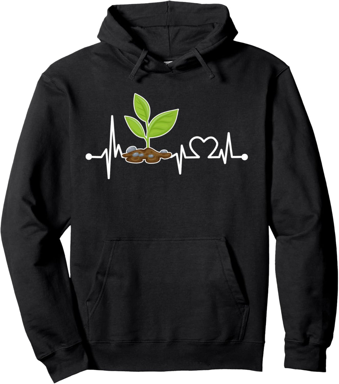 Flant Herzschlag Hemd Lustig Gärtner/Garten/Gartenarbeit Pullover Hoodie