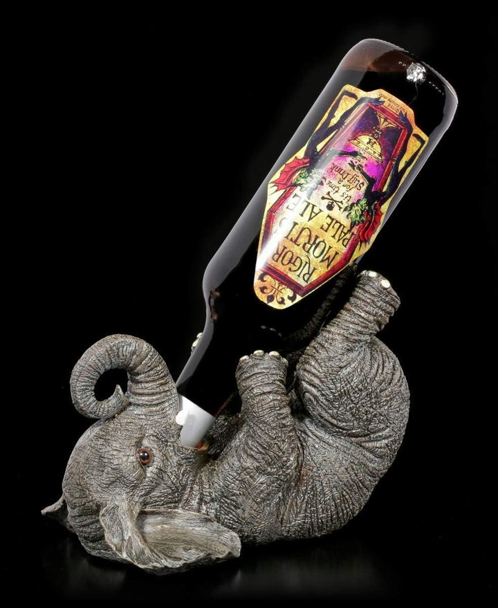 Figuren Shop GmbH Elefant als Flaschenhalter | Dekoartikel, handbemalt