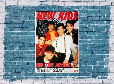 New Kids of The Block - Step by Step, Tour 1991 » Konzertplakat/Premium Poster | Live Konzert Verans