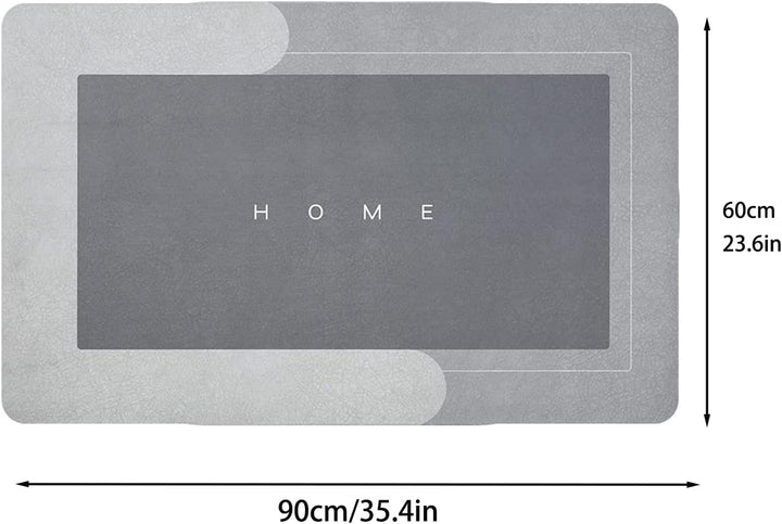 YeahBoom Super Absorbierende Bodenmatte,Schmutzabweisend Bodenmatte Für Bad,Memory-Schaum-Badematten
