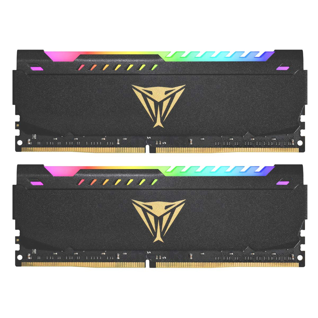 Patriot Viper Steel RGB DDR4 32GB (2 x 16GB) 3200MHz CL18 Gaming Arbeitsspeicher Kit 32GB (2x16GB) 3