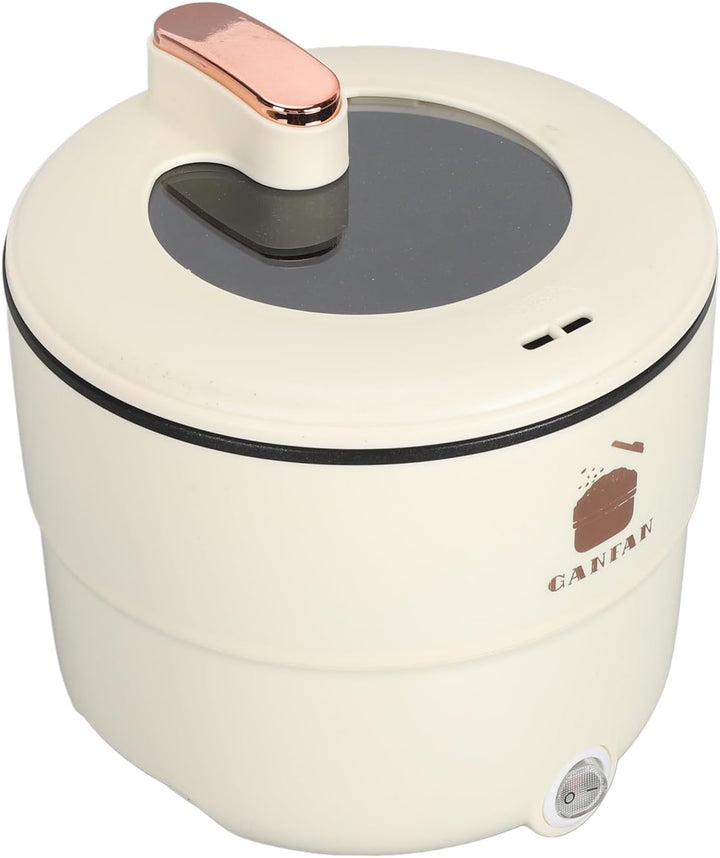Fockety Digitaler Reiskocher, 300 W, 1,8 L Doppelte Schichten Getreidekocher Anti-Verbrühung Anti-St