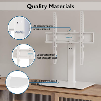 BONTEC TV Standfüsse TV Ständer Schwenkbar für 26-55 Zoll LCD LED OLED Plasma Flach & Curved Fernseh