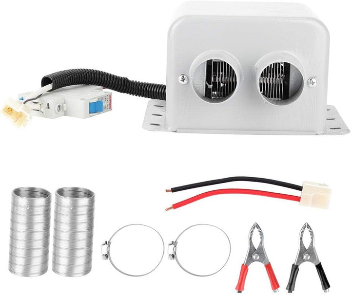 CHICIRIS Tragbare Autoheizung - 800W 2-Loch-Auto-Elektroheizung Winterheizung Wärmer Fensterentfrost