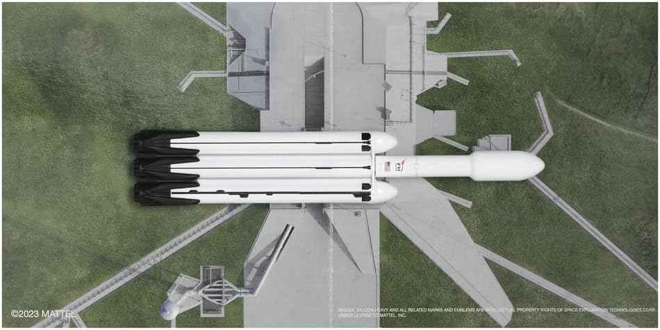 Matchbox Sammlerstück aus Druckguss-Metall, Sky Busters, inspiriert von SpaceX Falcon Heavy Rocket -