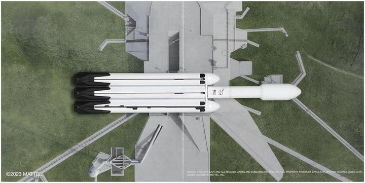 Matchbox Sammlerstück aus Druckguss-Metall, Sky Busters, inspiriert von SpaceX Falcon Heavy Rocket -