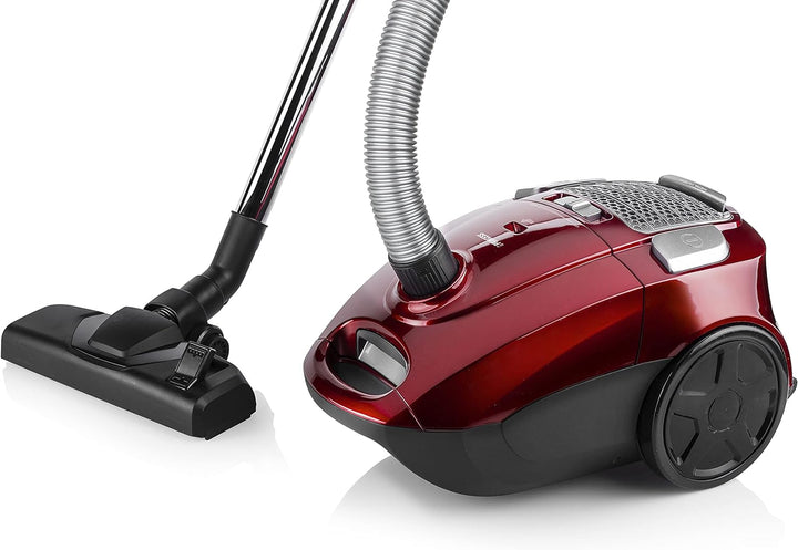 Princess 333001 Power Deluxe Staubsauger – Staubsauger mit Beutel, red, einheitsgrösse,