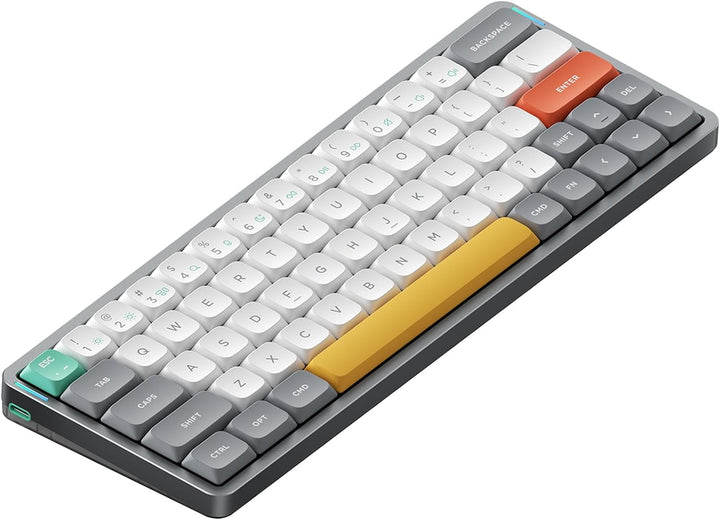 nuphy Air60 V2 Tragbar Mechanische kabellose Mini-Tastatur mit Beleuchtung,Unterstützung QMK/VIA Kom