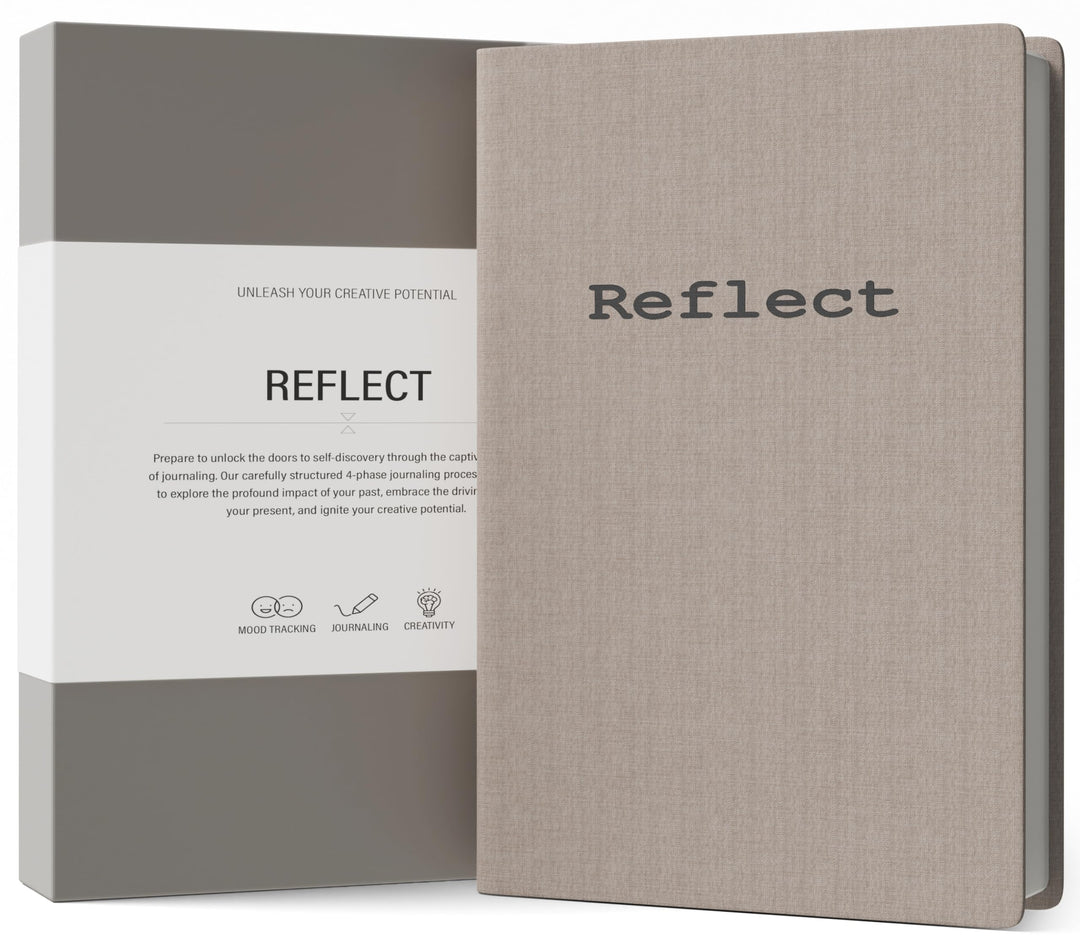 MindPanda | Reflect Journal - Geführtes Journal für Anfänger - Schreibanregungen für tägliche Reflex