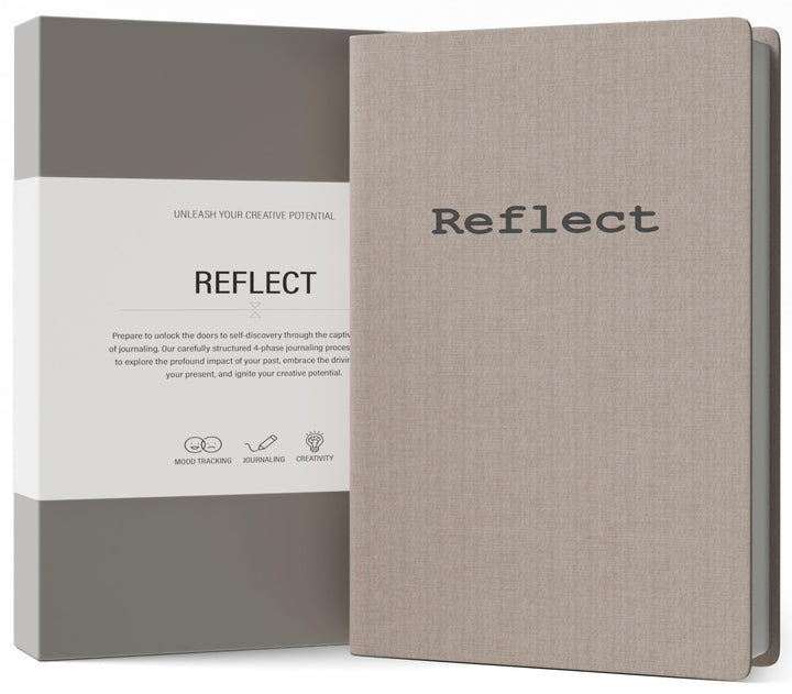 MindPanda | Reflect Journal - Geführtes Journal für Anfänger - Schreibanregungen für tägliche Reflex