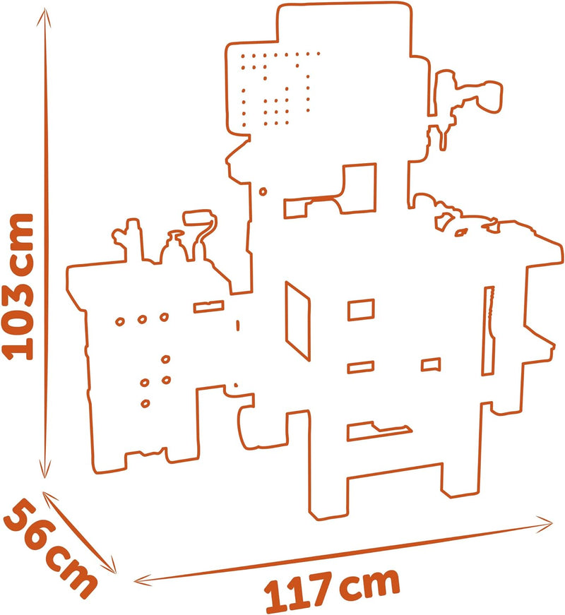 SMOBY Black+Decker Mega Werkbank Center | 7600360726 100 ZUBEHÖR, 100 ZUBEHÖR