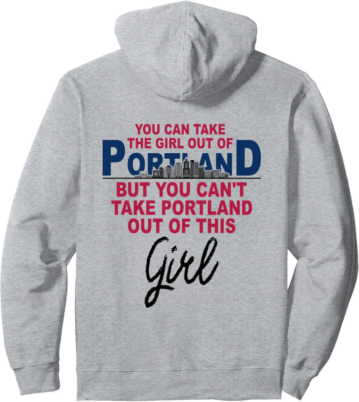 Patriotic Portland Girl - Relocation from Portland (auf der Rückseite) Pullover Hoodie