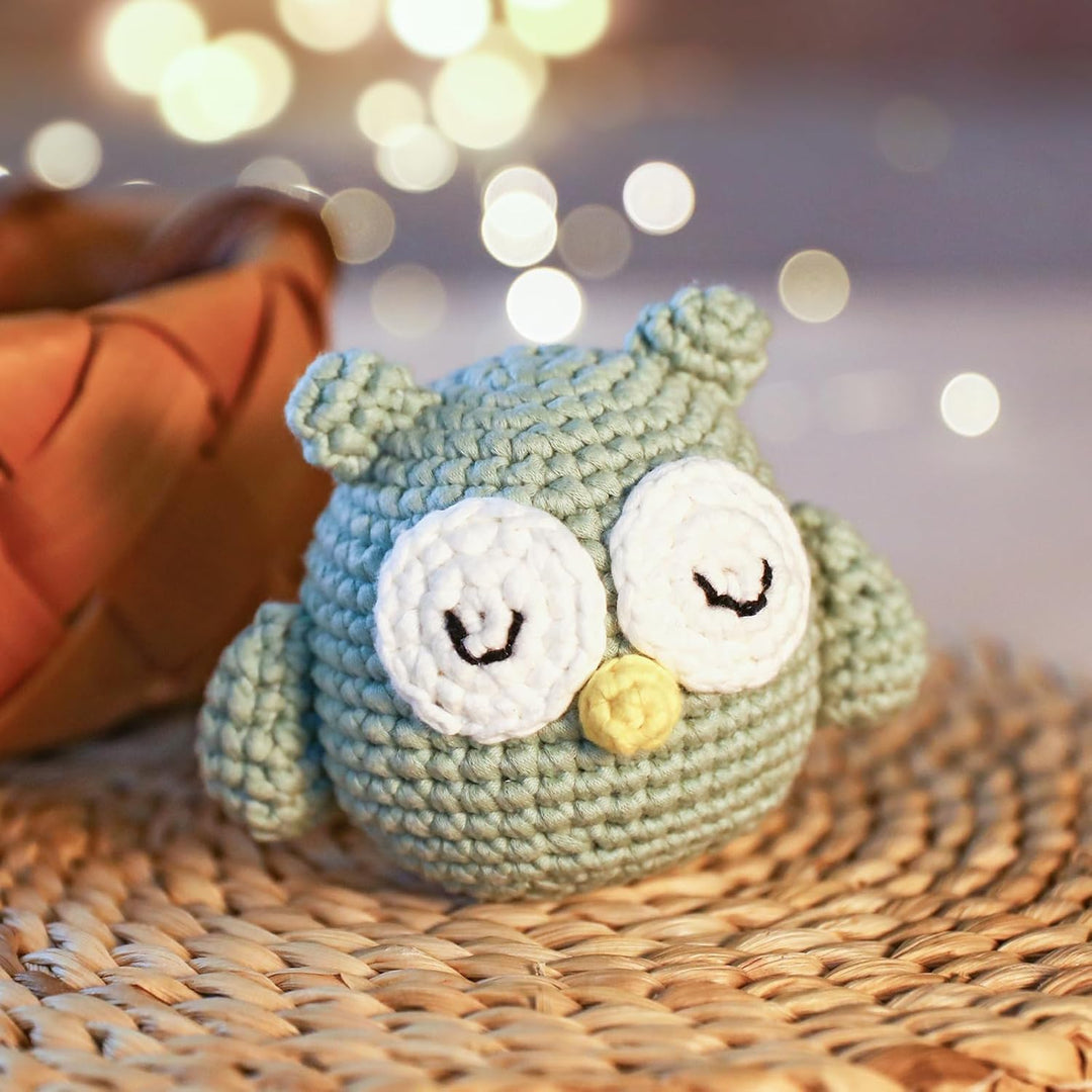 CrochetBox Komplettes Schottisches Hochlandrind Häkelset für Anfänger, Eulen Häkelset, Video-Tutoria