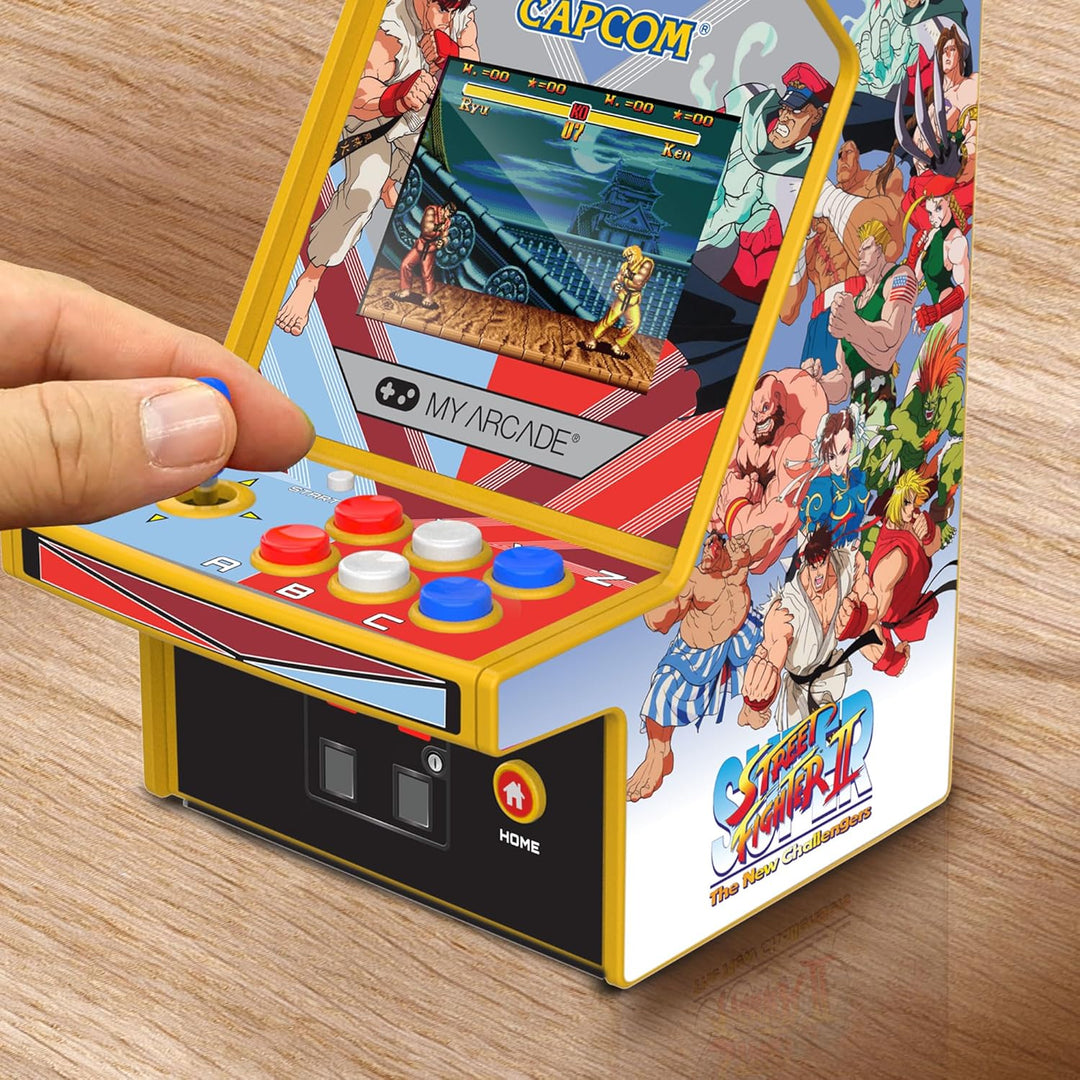 Micro Player PRO Super Street Fighter II Retrogaming-Spiel 7 cm hochauflösender Bildschirm