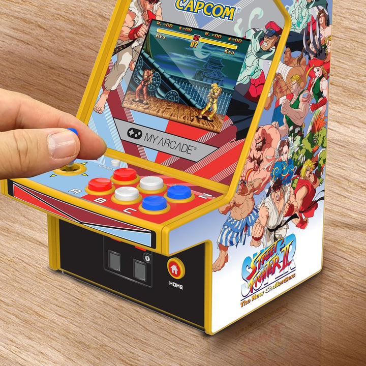 Micro Player PRO Super Street Fighter II Retrogaming-Spiel 7 cm hochauflösender Bildschirm