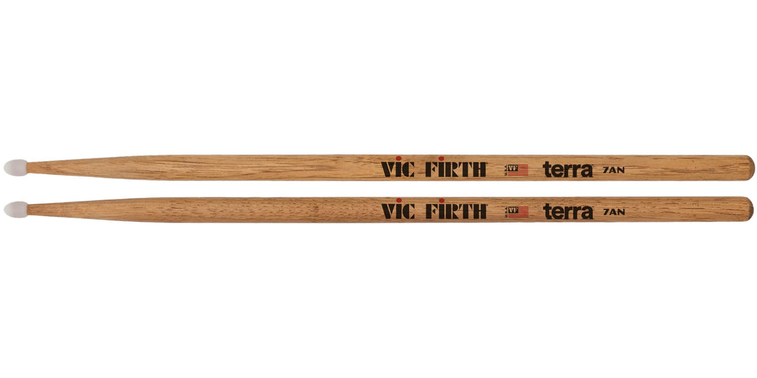 Vic Firth - American Classic® Terra Serie Trommelstöcke 7ATN - American Hickory - Nylonspitze - 4 Pa