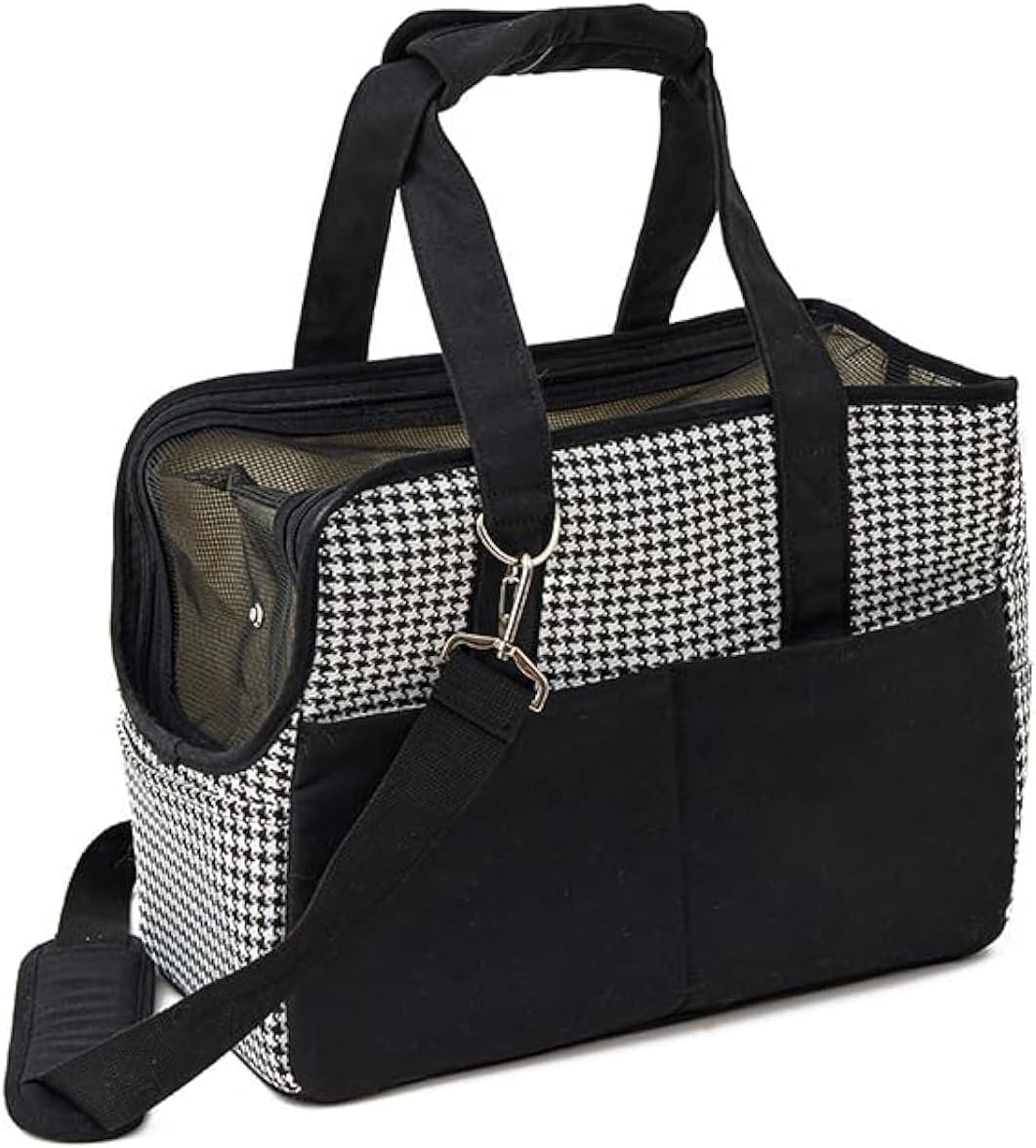 Grosse Tragetasche für Hunde und Katzen bis 5 kg – Hundetasche Öffnung Oben, atmungsaktiv, tragbar,