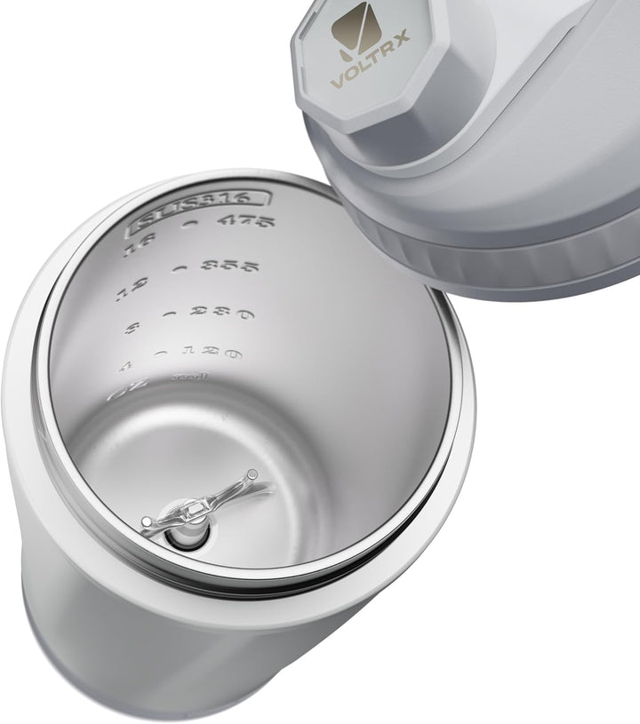VOLTRX ChillMix Shaker Isoliertem Edelstahl - USB-C Aufladbarer Elektrischer Proteinshake-Mixer, Sha