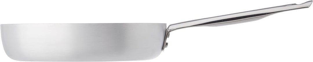 Töpfe Agnelli Platinum Straight to Bratpfanne, Aluminium, Edelstahl Griffrohr mit Silber 24 cm, 24 c