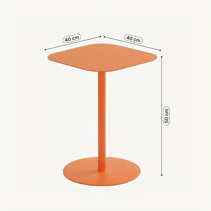 [en.casa] Beistelltisch Nastätten Gartentisch Couchtisch mit Metallgestell Sofatisch modernes Design