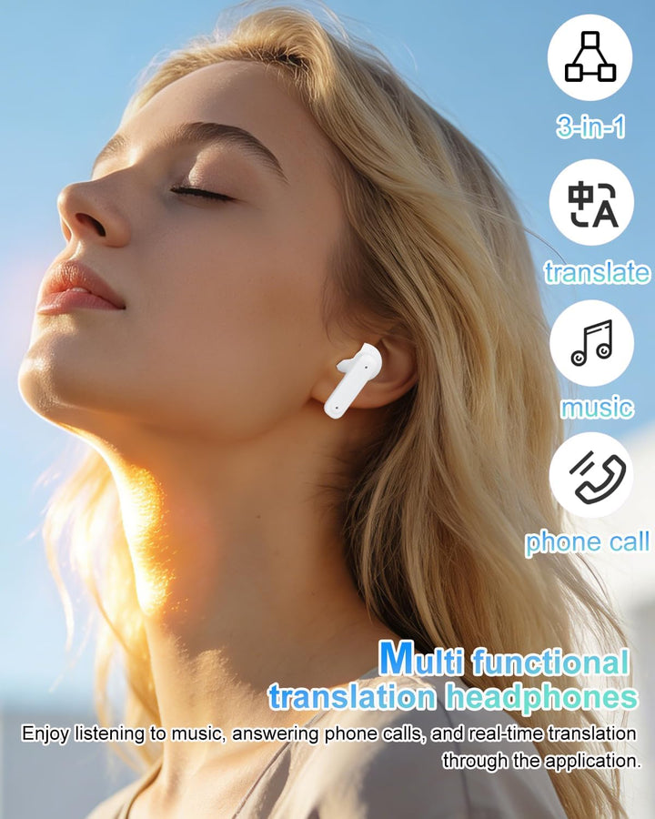 KI Übersetzer Kopfhörer, 3-in-1 Übersetzungskopfhörer in Echtzeit, Bluetooth 5.4 Sprachübersetzer 15