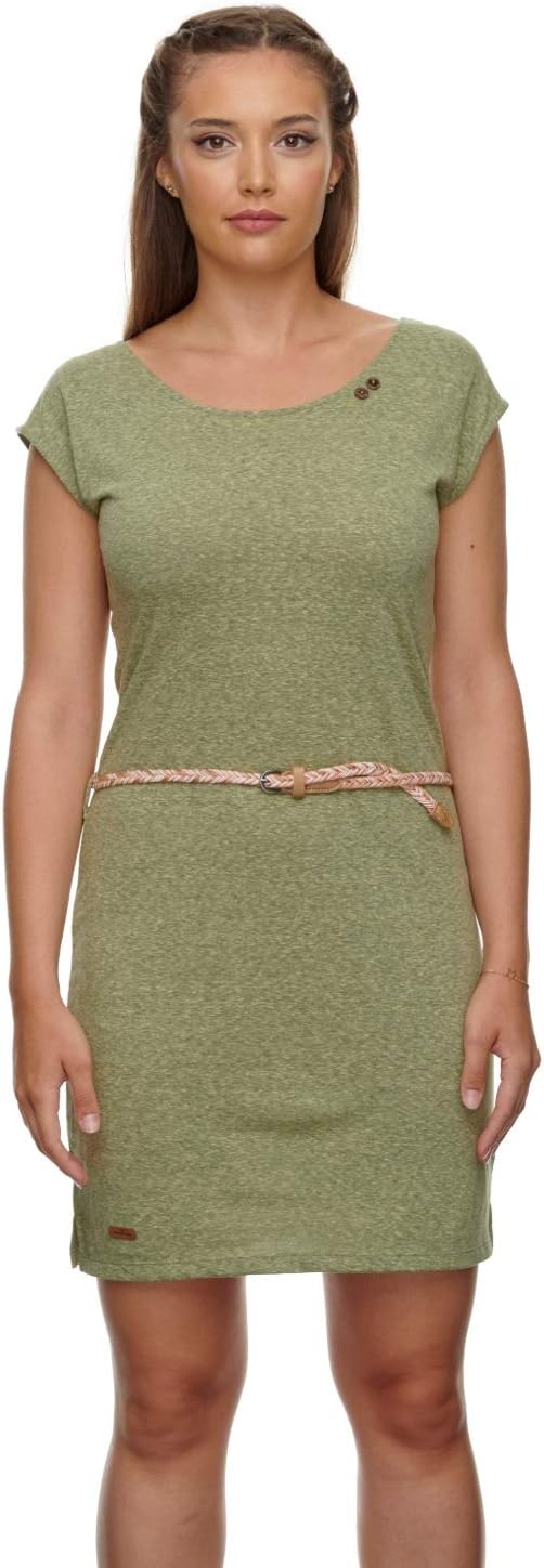 Ragwear Damen Sofia Dress Kurzarmkleid, Frauen Kleid,Freizeitkleid,Sommerkleid,ärmellos,Rückenaussch