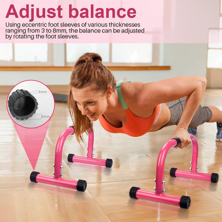 AmazeFan Parallettes, Handstand Barrenm, Grosser Push Up Bar & & Dip Barren, Rutschfeste Liegestützg